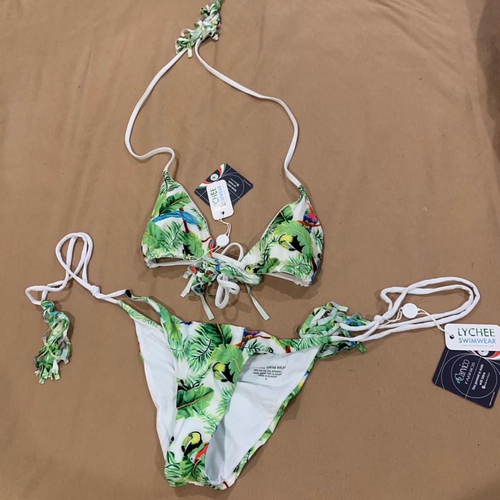 Lychee Swimwear tropical bikini size small